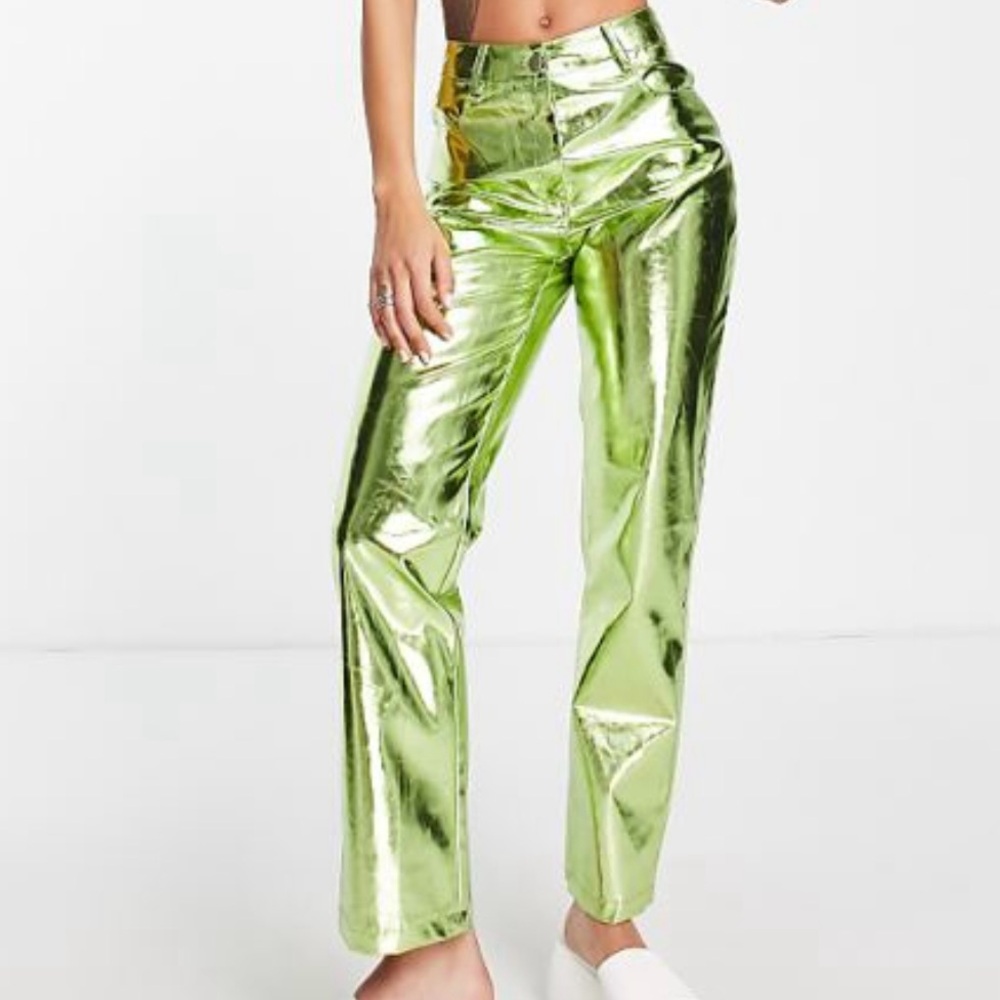 NWT Amy Lynn Lupe trousers mint green